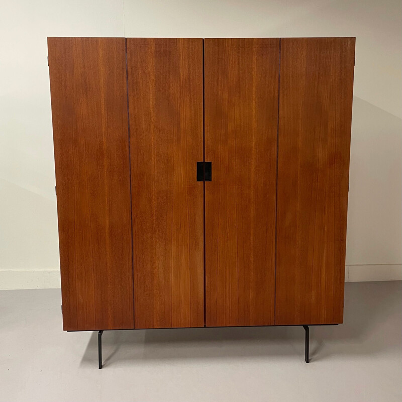 Armoire vintage en teck Ku14 de Cees Braakman pour Pastoe, 1950