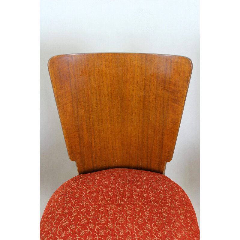 Set van 4 vintage Art Deco H-214 stoelen van Jindrich Halabala voor Up Závody, Tsjecho-Slowakije 1950