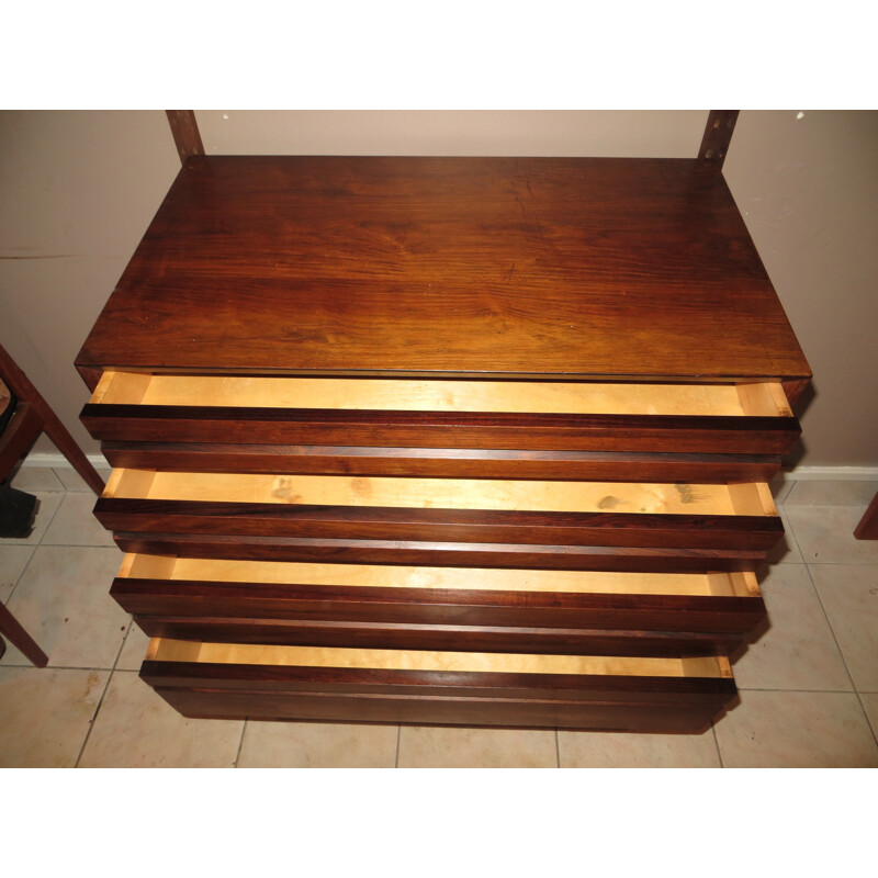 Mid century small storage system in rosewood, Poul CADOVIUS - 1960s