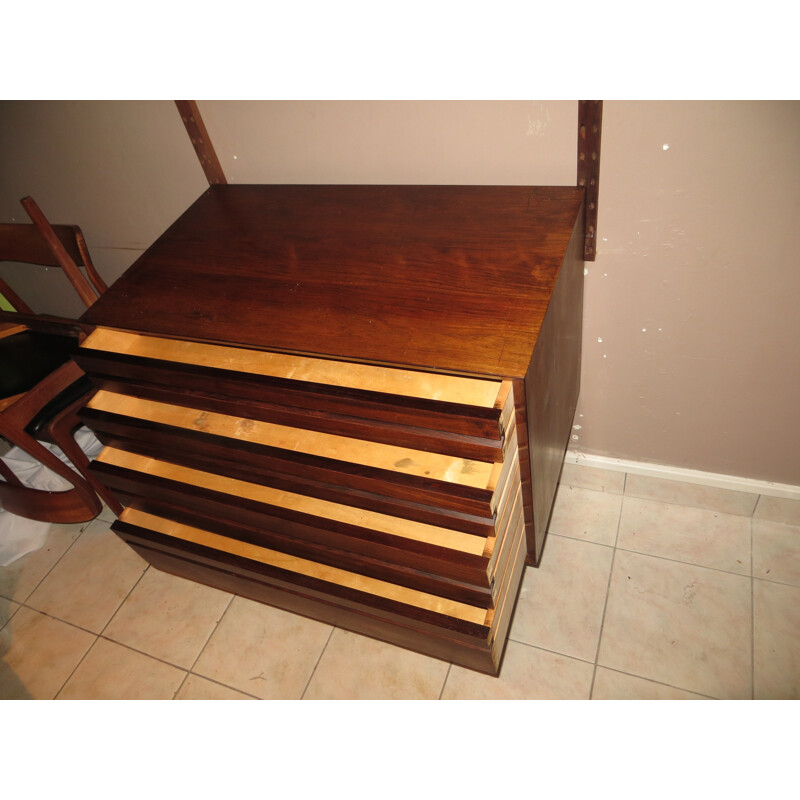 Mid century small storage system in rosewood, Poul CADOVIUS - 1960s