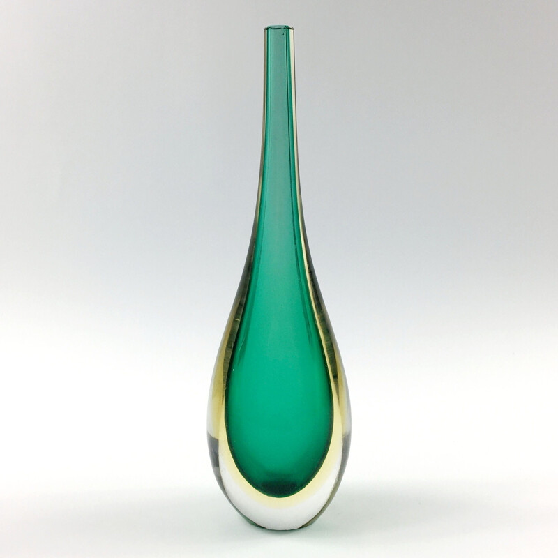 Mid-century Murano Sommerso glass vase by Flavio Poli for Seguso Vetri d'Arte, 1960s