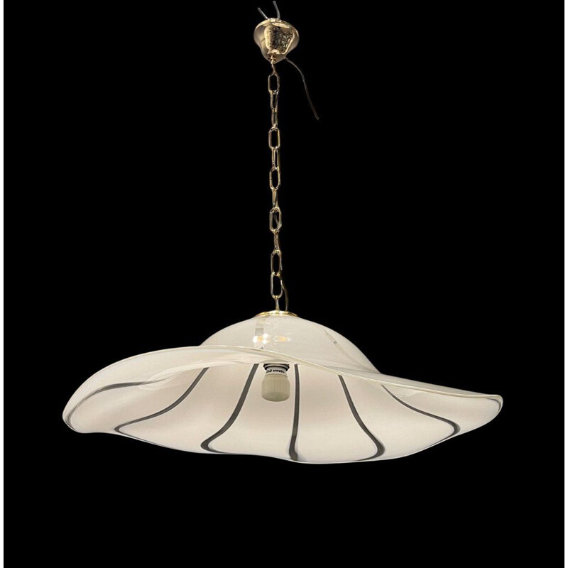 Vintage Italiaanse hanglamp in Murano glas