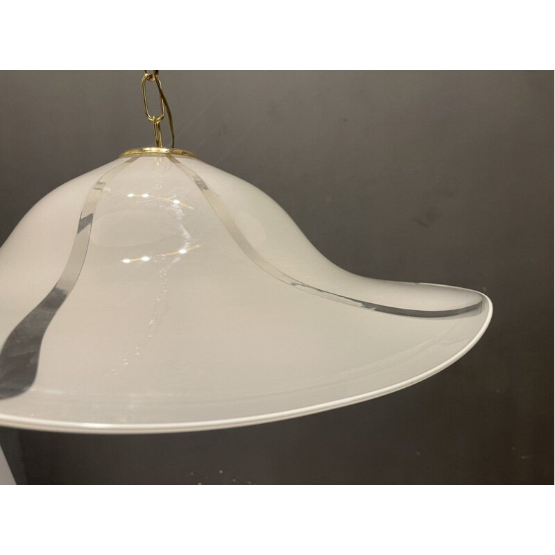 Vintage Italiaanse hanglamp in Murano glas