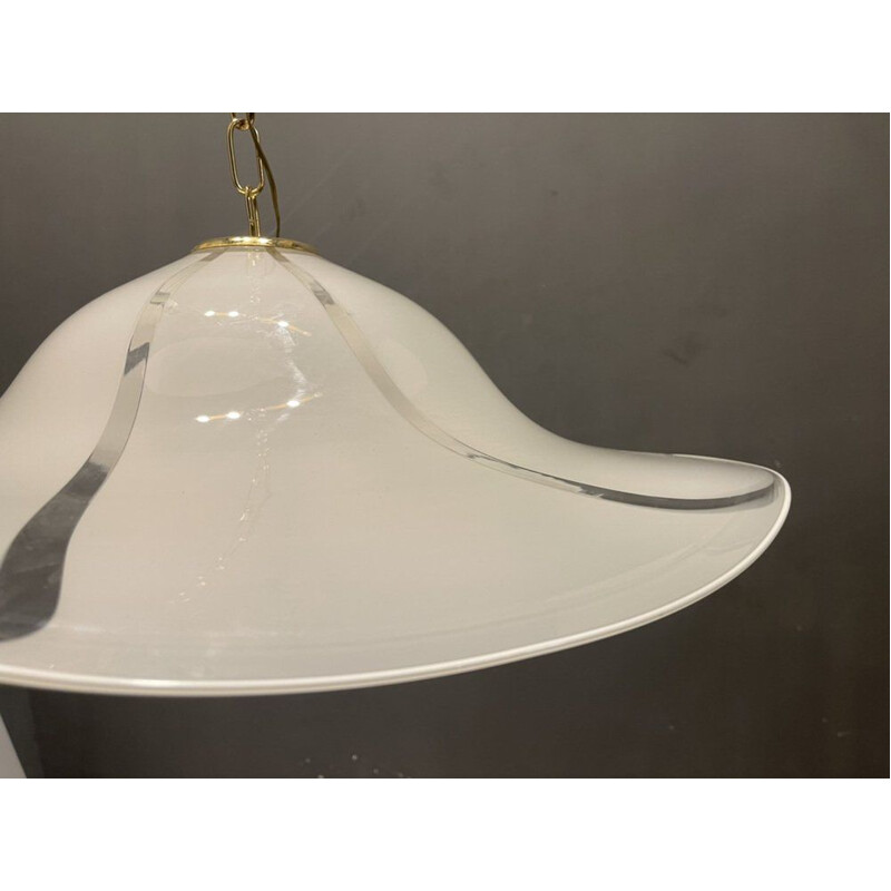 Vintage Italian pendant lamp in Murano glass