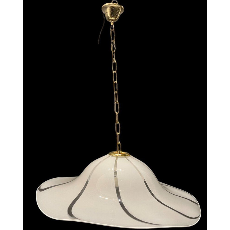 Vintage Italian pendant lamp in Murano glass