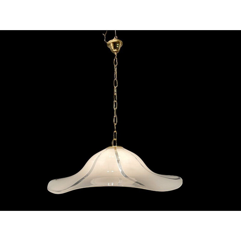 Vintage Italiaanse hanglamp in Murano glas