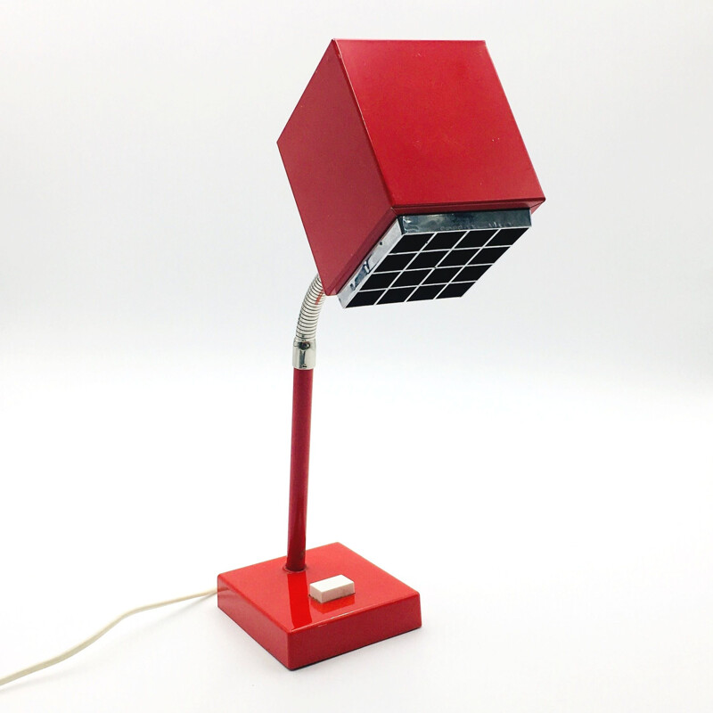 Lampe de bureau vintage The Cube par Hans-Agne Jakobsson pour Elidus, Suède 1970