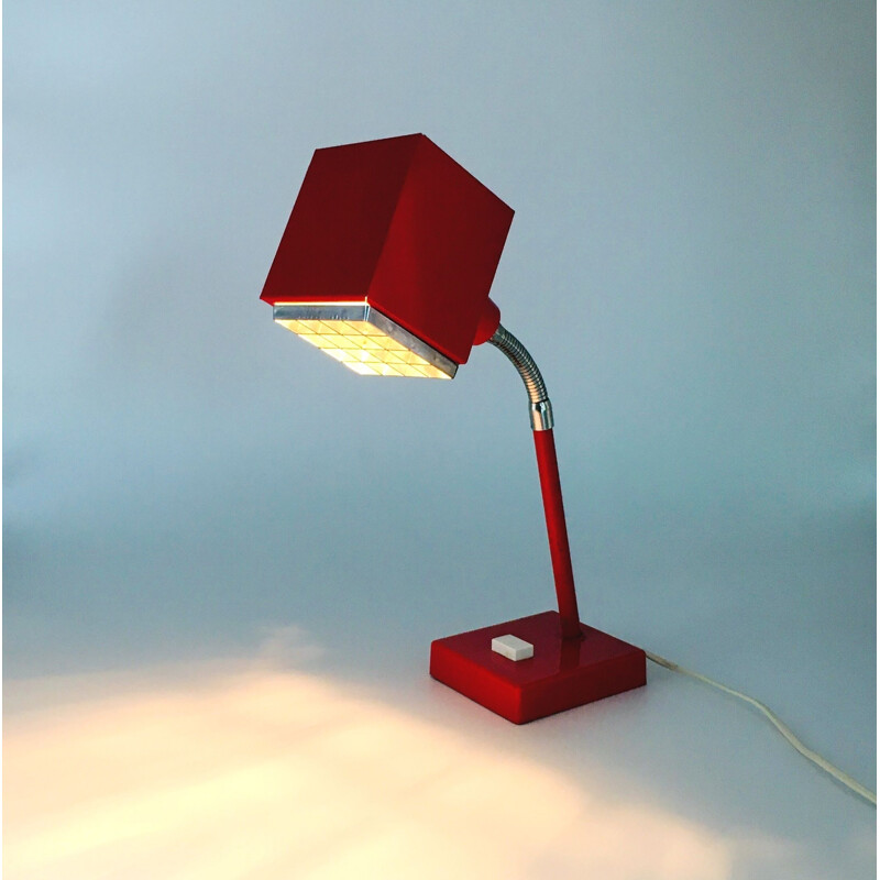 Lampe de bureau vintage The Cube par Hans-Agne Jakobsson pour Elidus, Suède 1970