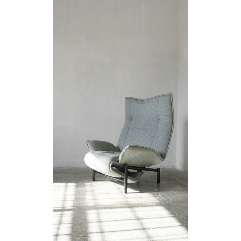 Vintage Veranda armchair by Vigo Magistretti for Cassina, Italy 1980s