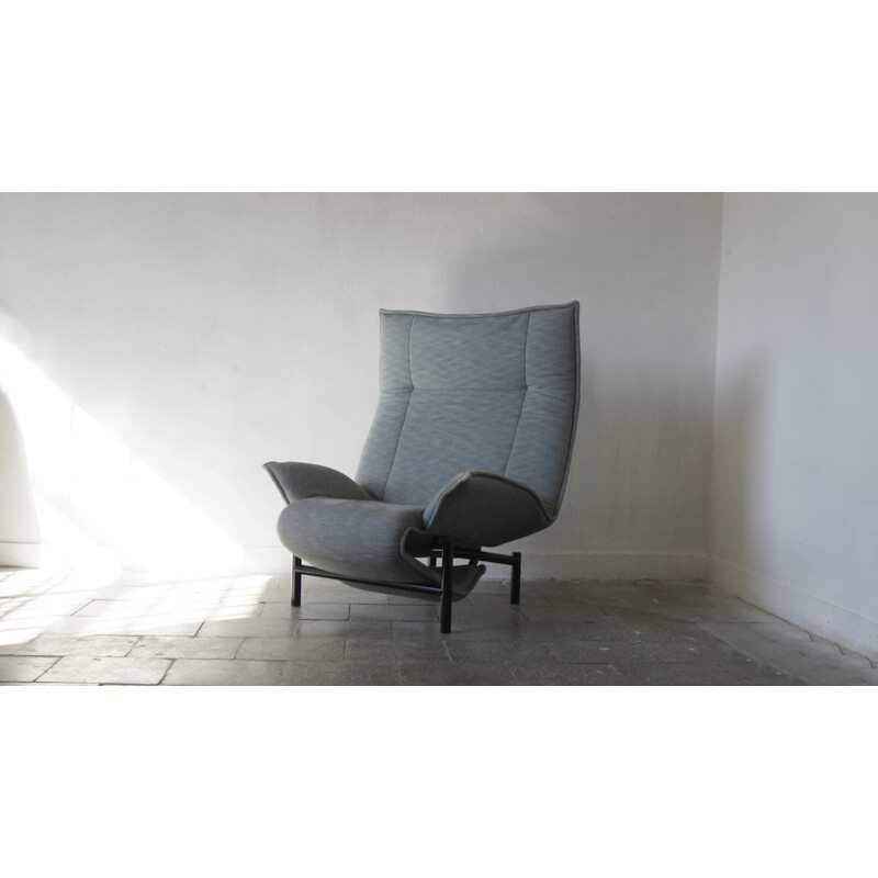 Vintage Veranda armchair by Vigo Magistretti for Cassina, Italy 1980s