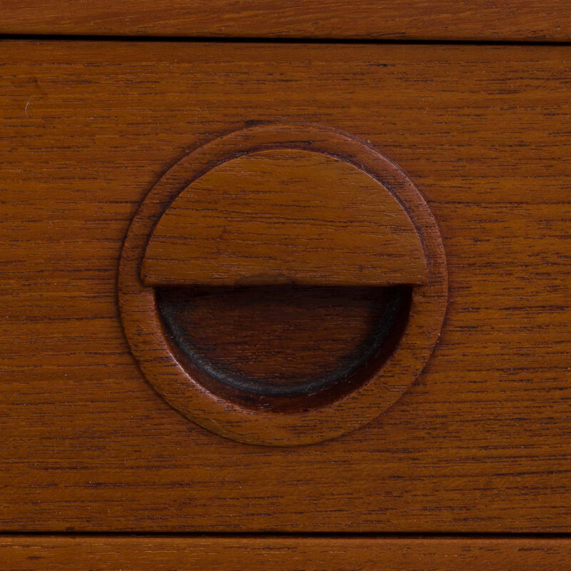 Vintage floating teak wall unit by Thygesen and Sorensen for Hansen & Guldborg, Denmark 1960s