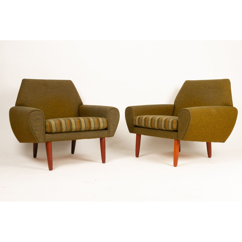 Pair of vintage armchairs by Kurt Østervig for Ryesberg Møbler, Denmark 1960