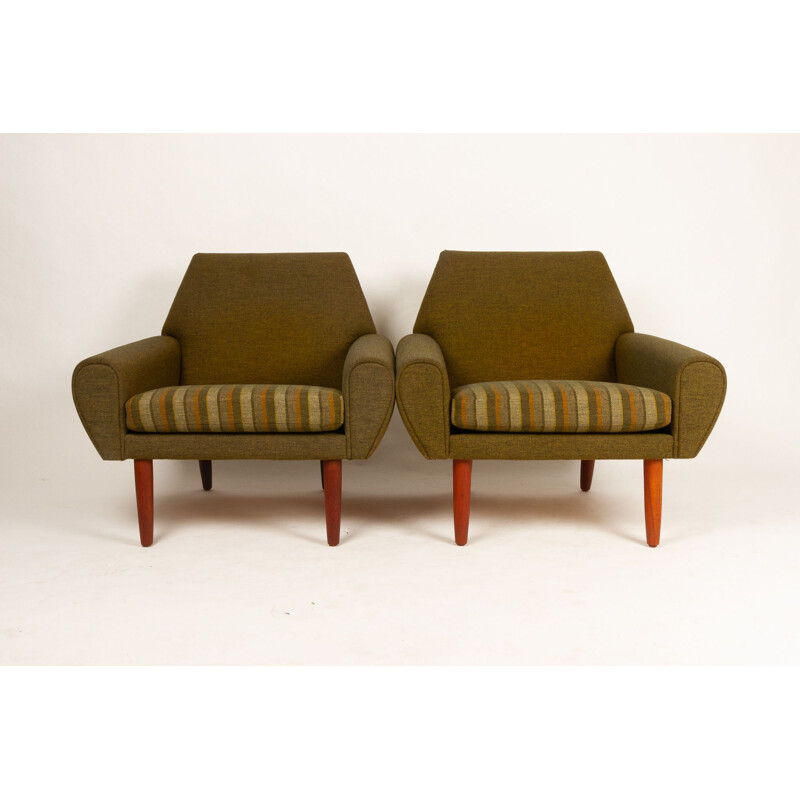 Pair of vintage armchairs by Kurt Østervig for Ryesberg Møbler, Denmark 1960