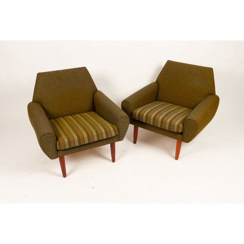 Pair of vintage armchairs by Kurt Østervig for Ryesberg Møbler, Denmark 1960