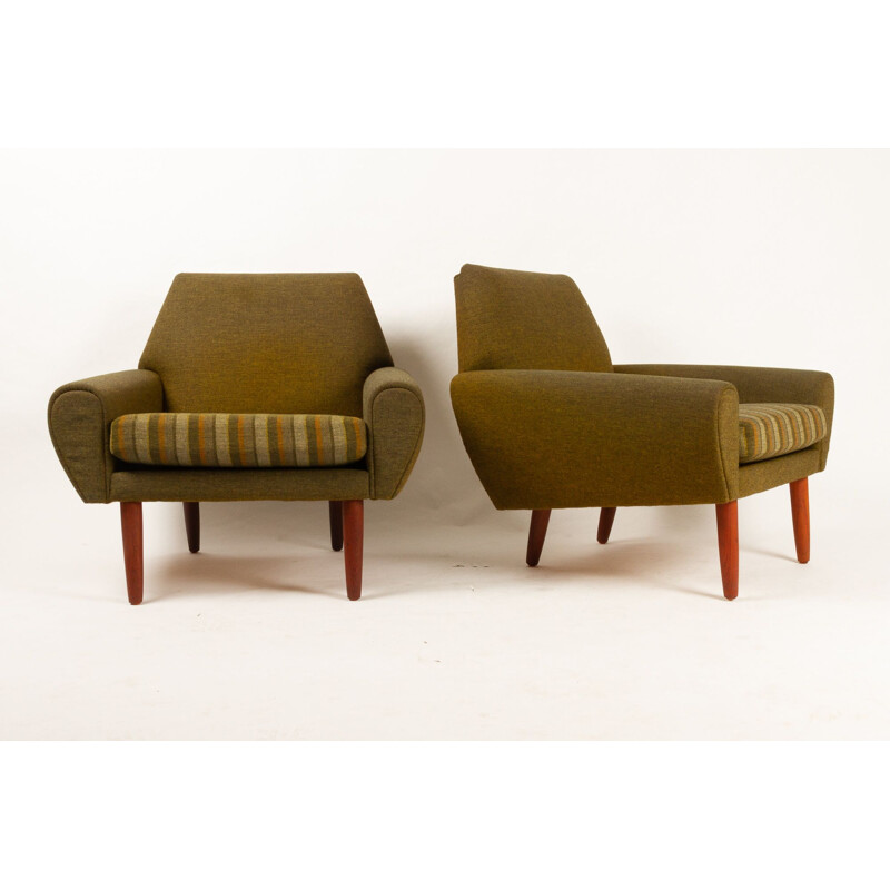 Pair of vintage armchairs by Kurt Østervig for Ryesberg Møbler, Denmark 1960