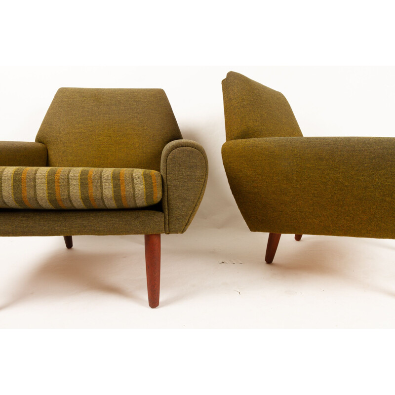 Pair of vintage armchairs by Kurt Østervig for Ryesberg Møbler, Denmark 1960