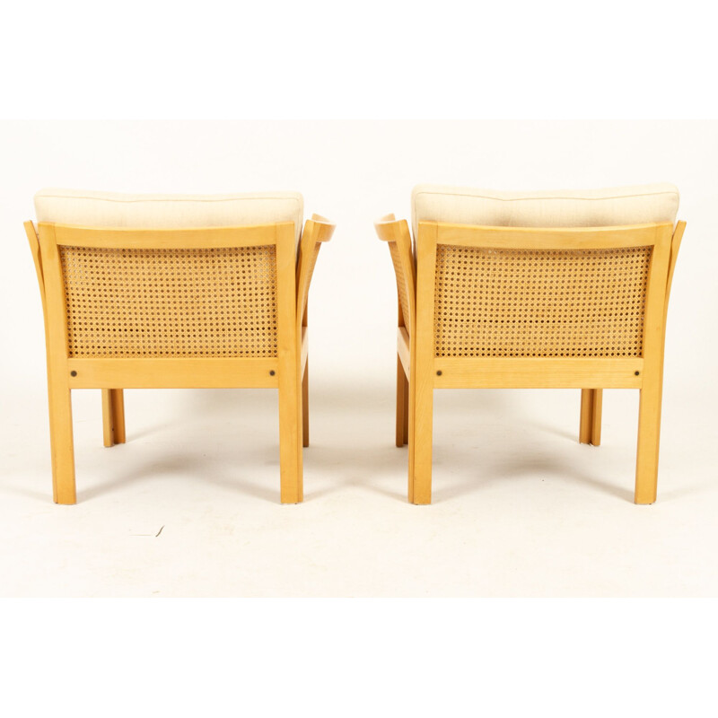 Danish vintage living room set by Illum Wikkelsø for Cfc Silkeborg, 1980s