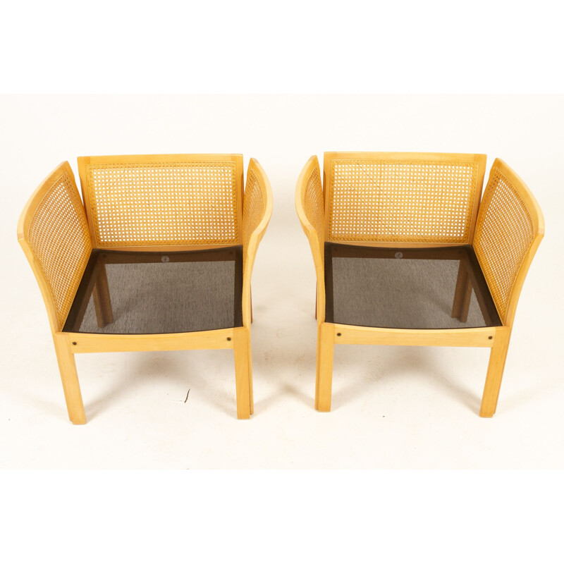 Danish vintage living room set by Illum Wikkelsø for Cfc Silkeborg, 1980s