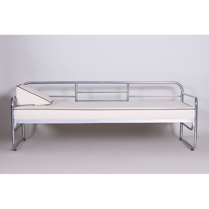 Vintage white leather sofa by Mucke Melder, 1930s