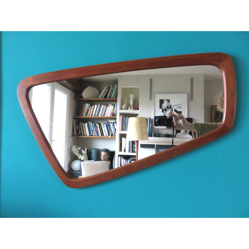Danish mirror in teak - 1960s