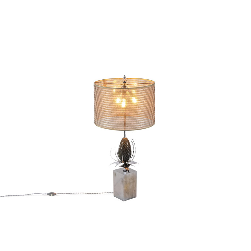 Vintage bronze and brass Chardon lamp by Maison Charles, 1970