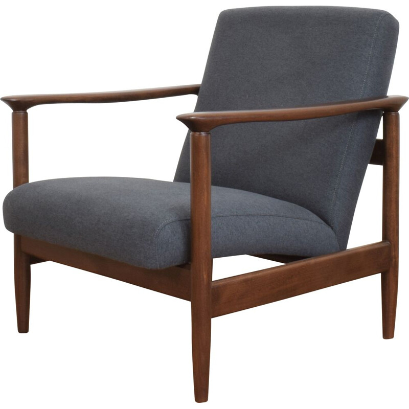 Mid-century Polish armchair by Edmund Homa for Gościcińska Fabryka Mebli, 1960s