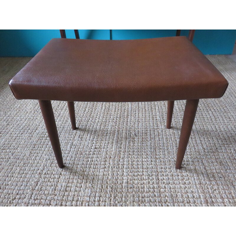 Dressing table with stool, vintage rosewood, Denmark 1960