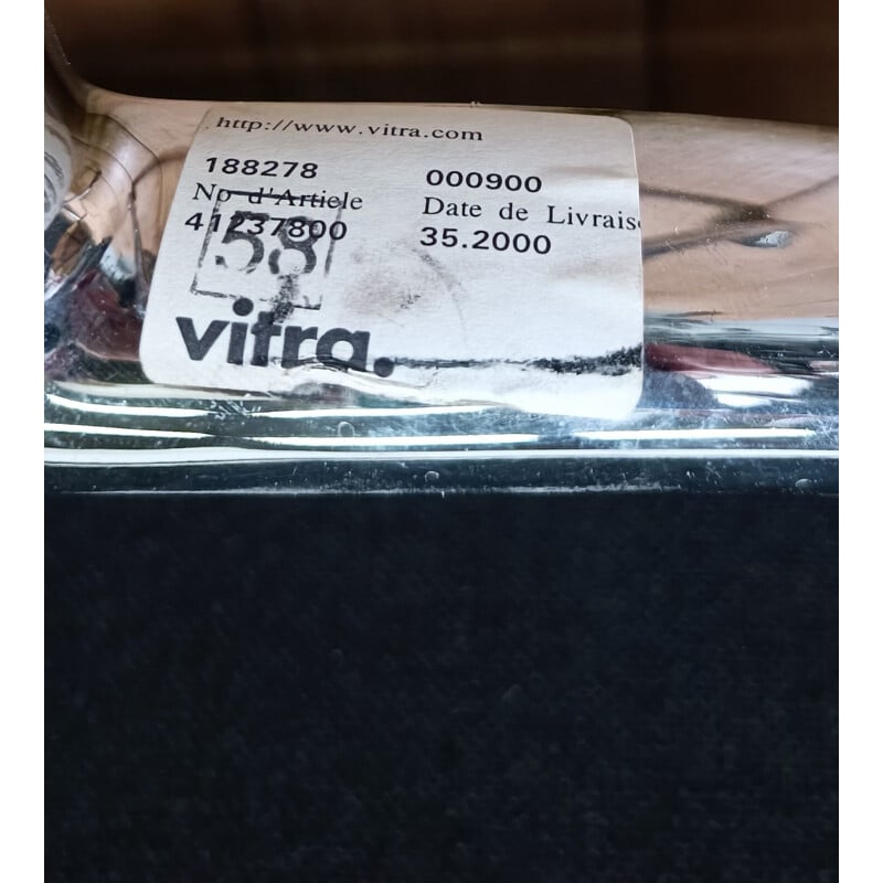 Fauteuil vintage Soft Pad Ea208 par Charles & Ray Eames pour Vitra