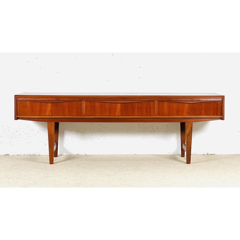 Buffet danois vintage en teck par E.W Bach pour Sejling Skabe, 1960