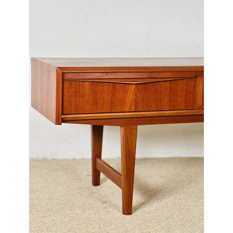 Mid-century Danish lowboard in teak by E.W Bach for Sejling Skabe, 1960s