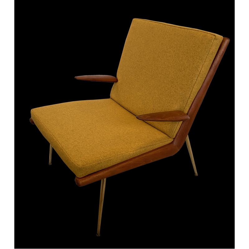 Vintage Boomerang fauteuil van Peter Hvidt en Orla Molgaard Neilsen voor France et Son