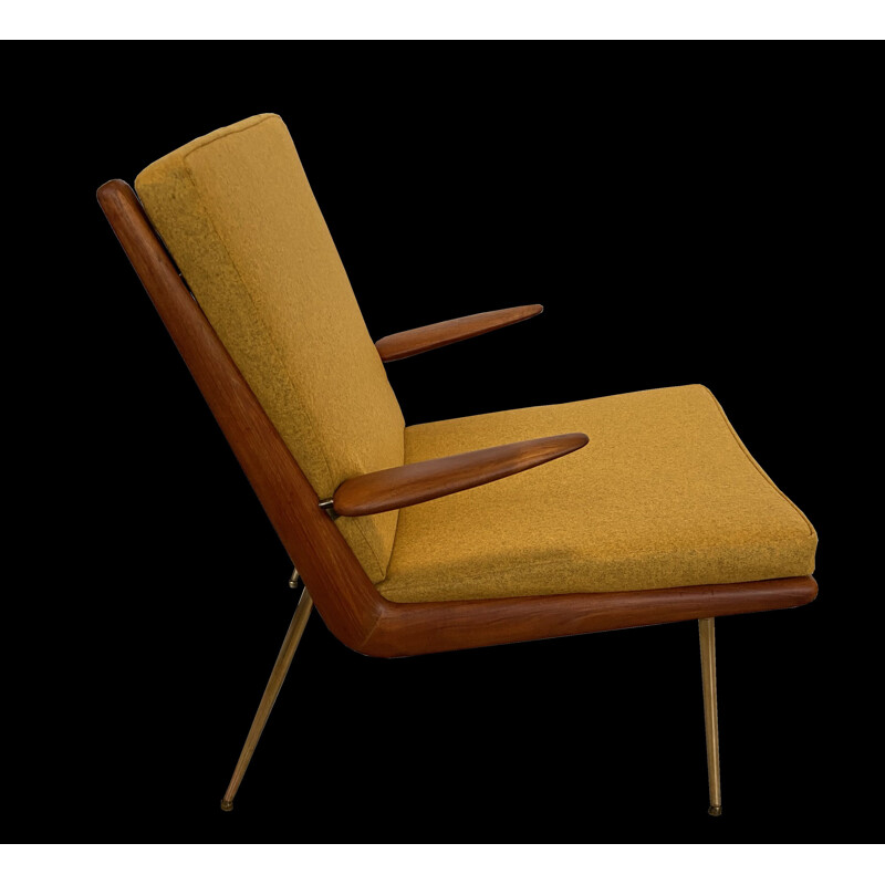 Vintage Boomerang fauteuil van Peter Hvidt en Orla Molgaard Neilsen voor France et Son