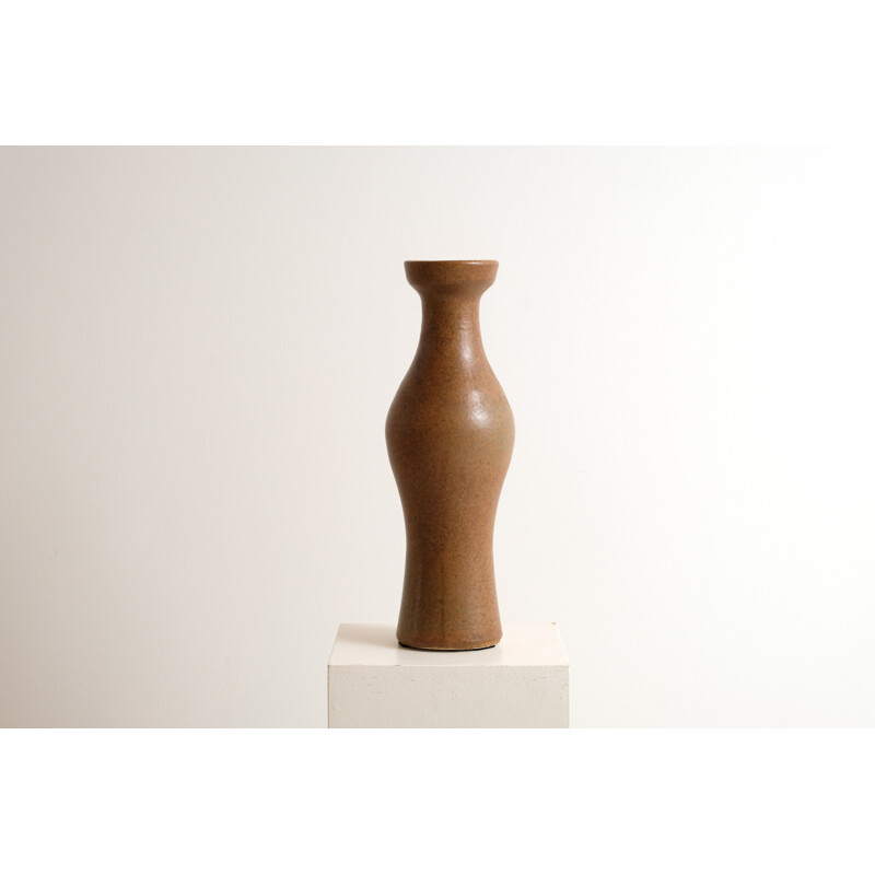 Vase vintage marron, 1970