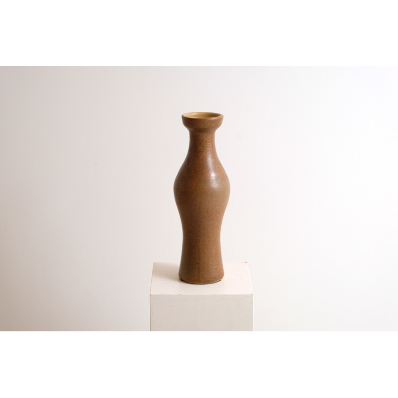 Vase vintage marron, 1970