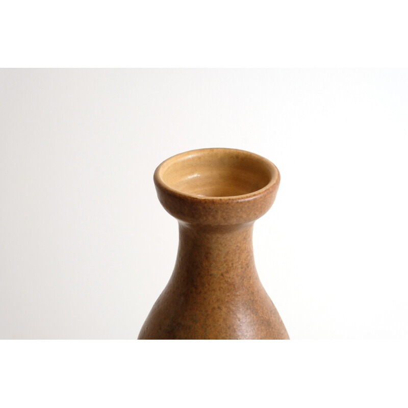 Vintage brown vase, 1970