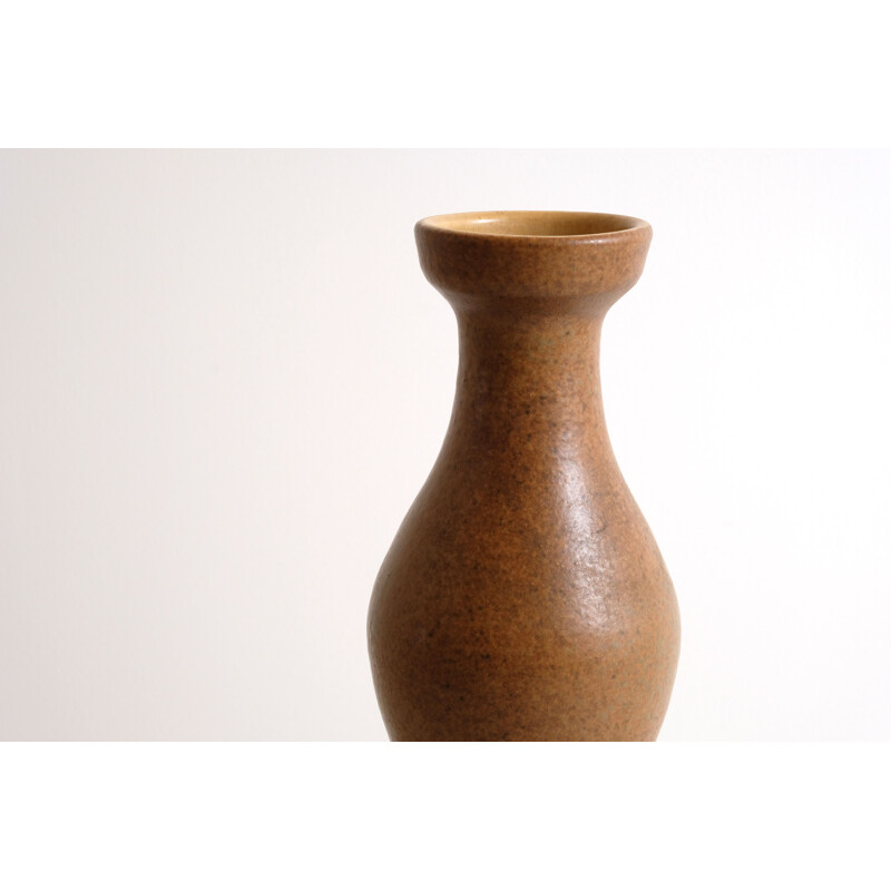 Vintage brown vase, 1970