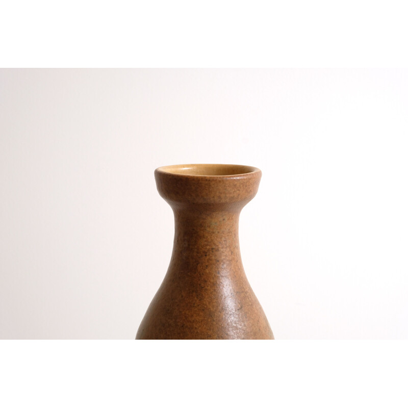 Vintage brown vase, 1970