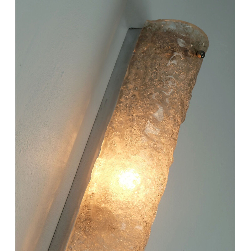 Kaiser Leuchten wall lamp in glass and metal - 1960s