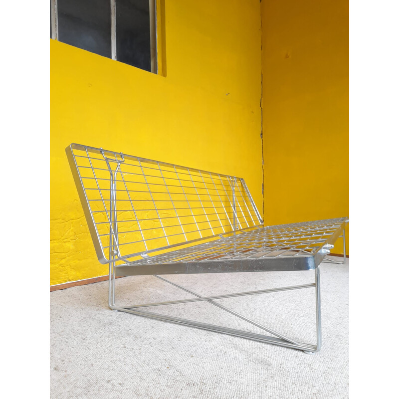 Vintage metal sofa, 1980-1990