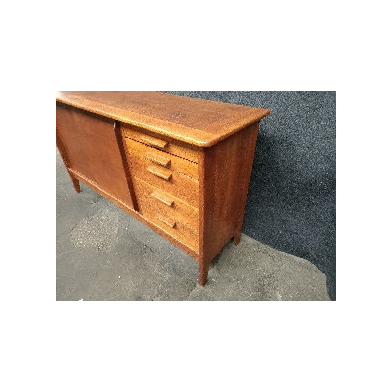 Vintage oakwood sideboard by Alain Richard