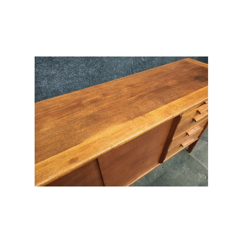 Vintage oakwood sideboard by Alain Richard
