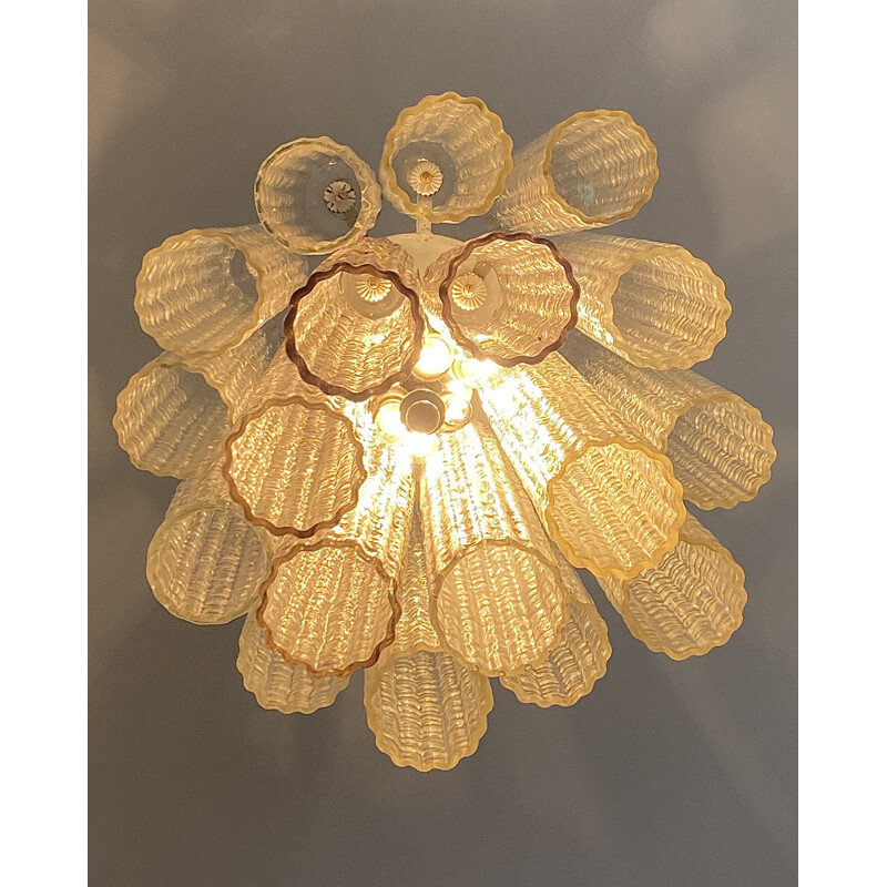 Vintage Murano glass chandelier by Paolo Venini, 1960