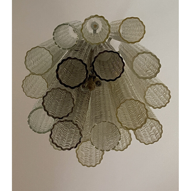 Vintage Murano glass chandelier by Paolo Venini, 1960