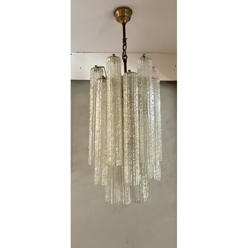 Vintage Murano glass chandelier by Paolo Venini, 1960