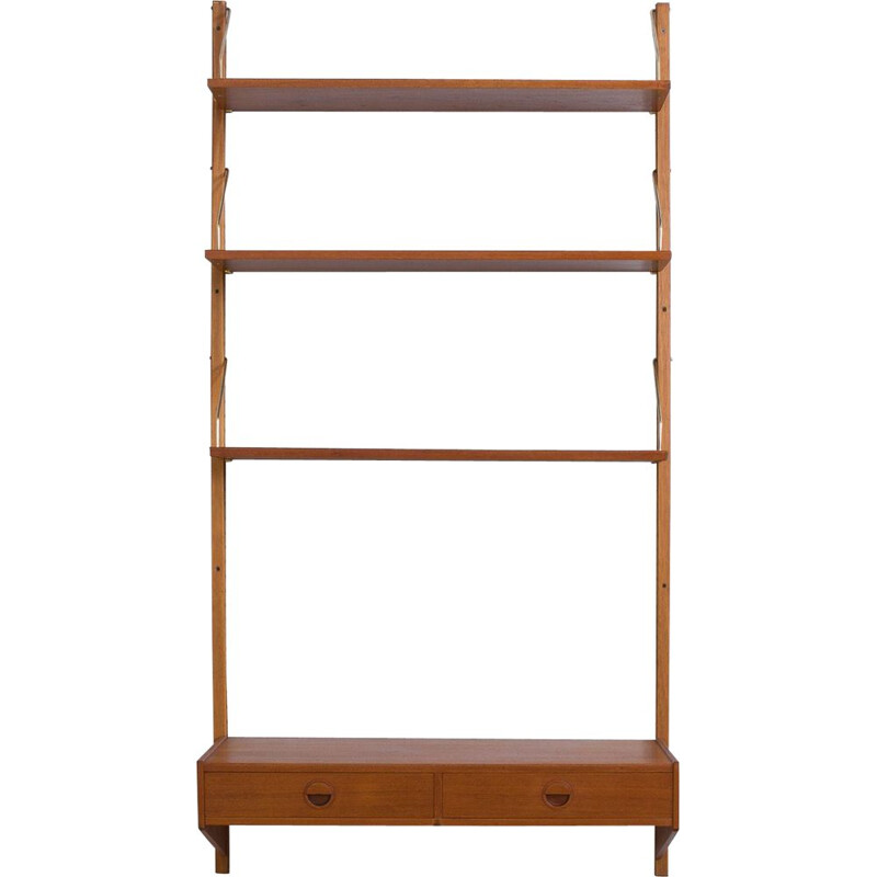 Vintage floating teak wall unit by Thygesen and Sorensen for Hansen & Guldborg, Denmark 1960s