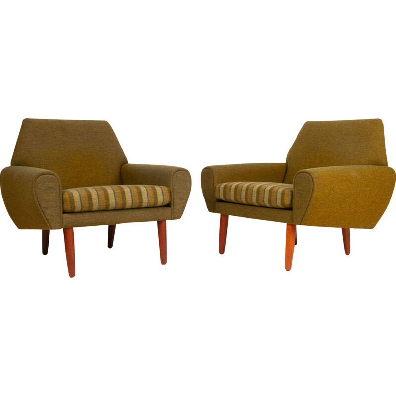 Pair of vintage armchairs by Kurt Østervig for Ryesberg Møbler, Denmark 1960