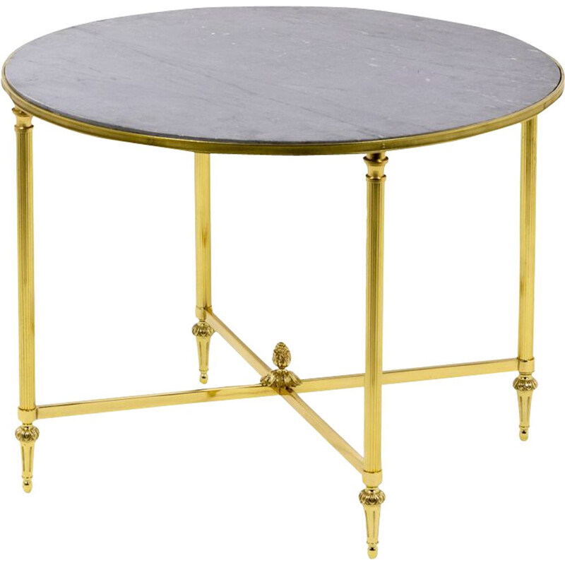 table basse ronde vintage - marbre