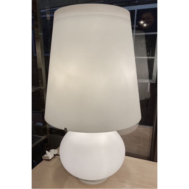 Lampe vintage en opaline par Max Ingrand