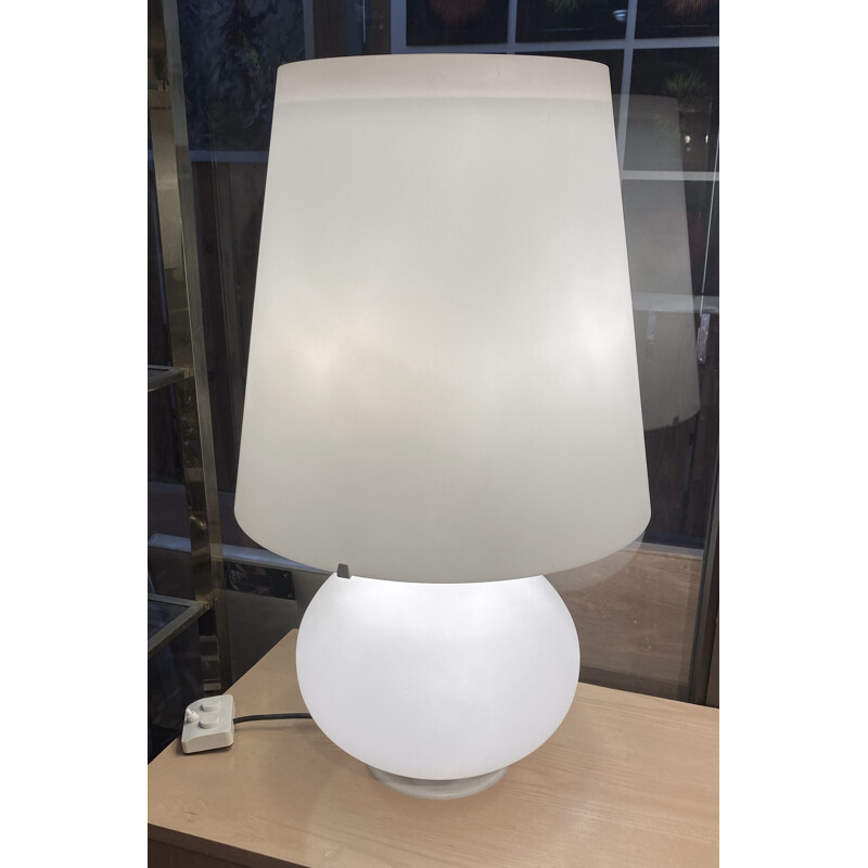 Lampe vintage en opaline par Max Ingrand