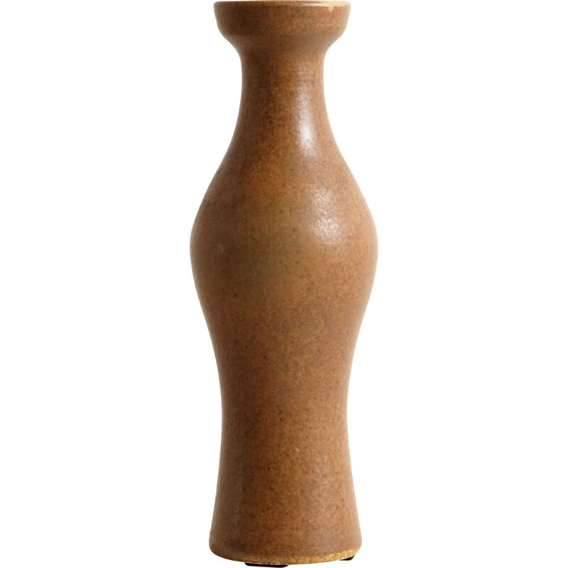 Vintage brown vase, 1970